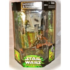 AT-ST  &  speeder Bike  Power of the Jedi ( 2001)   